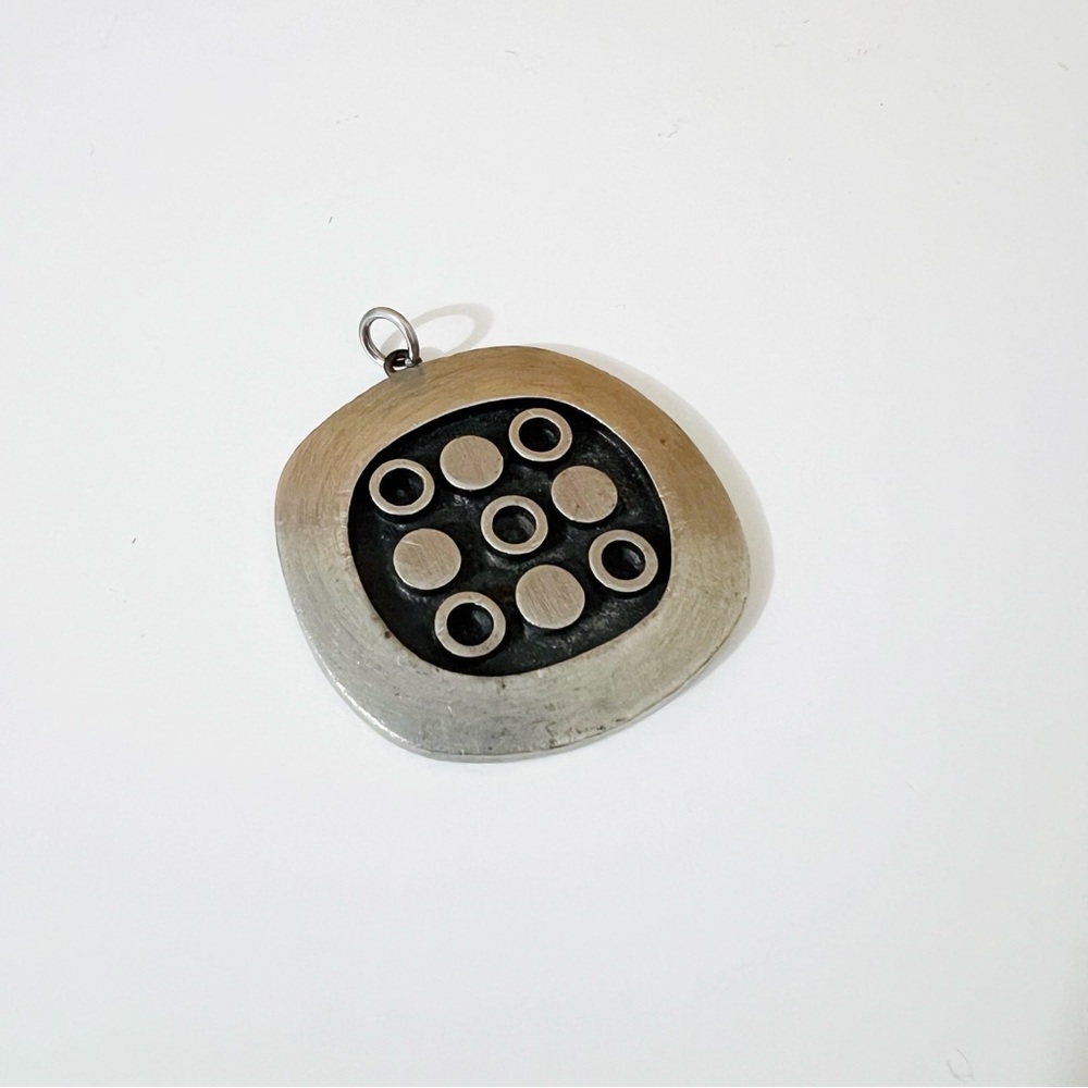 R. Tennesmed Sweden Vintage Pewter Pendant
